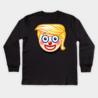 tRump Clown - Back Kids Long Sleeve T-Shirt